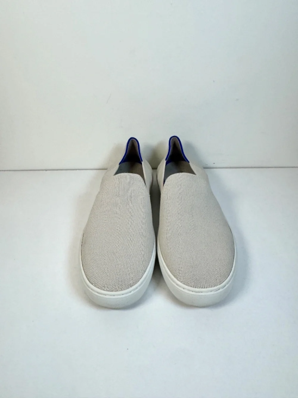 Rothy's The Original Slip On Sneaker Sand Beige Size 6.5 Excellent Condition